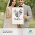 Hochzeitsposter mit Foto personalisierbar Geschenk an das Brautpaar Hochzeit Mr und Mrs personalisiert mit Nachnamen Datum SpecialMe®preview