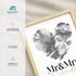 Hochzeitsposter mit Foto personalisierbar Geschenk an das Brautpaar Hochzeit Mr und Mrs personalisiert mit Nachnamen Datum SpecialMe®preview