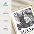 Hochzeitsposter mit Foto personalisierbar Geschenk an das Brautpaar Hochzeit Mr und Mrs personalisiert mit Nachnamen Datum SpecialMe®preview