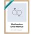 Hochzeitsposter Ringe Hochzeitsgeschenk für Brautpaar personalisiert mit Wunschnamen Wunschtext Datum SpecialMe®preview