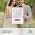 Hochzeitsposter Ringe Hochzeitsgeschenk für Brautpaar personalisiert mit Wunschnamen Wunschtext Datum SpecialMe®preview