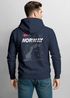 Hoodie Backprint Herren Norwegen Flagge Schriftzug Norway Explorer Rückenaufdruck Fashion Streetstyle Neverless®preview