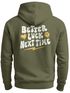 Hoodie Backprint Herren Spruch Better Luck Next Time Slogan Schrift Grafik Rückenaufdruck Fashion Streetstyle Neverless®preview