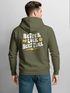 Hoodie Backprint Herren Spruch Better Luck Next Time Slogan Schrift Grafik Rückenaufdruck Fashion Streetstyle Neverless®preview