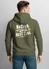 Hoodie Backprint Herren Spruch Better Luck Next Time Slogan Schrift Grafik Rückenaufdruck Fashion Streetstyle Neverless®preview
