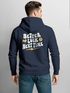 Hoodie Backprint Herren Spruch Better Luck Next Time Slogan Schrift Grafik Rückenaufdruck Fashion Streetstyle Neverless®preview
