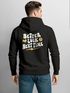 Hoodie Backprint Herren Spruch Better Luck Next Time Slogan Schrift Grafik Rückenaufdruck Fashion Streetstyle Neverless®preview