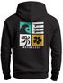 Hoodie Backprint Herren Surfer Style Rückenaufdruck Icons Maritim Kapuzen-Pullover Männer Fashion Streetstyle Neverless®preview