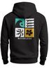 Hoodie Backprint Herren Surfer Style Rückenaufdruck Icons Maritim Kapuzen-Pullover Männer Fashion Streetstyle Neverless®preview
