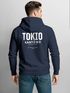 Hoodie Backprint Herren Tokyo Japan Japanische Schriftzeichen Grafik Print Kapuzen-Pullover Männer Fashion Streetstyle Neverless®preview