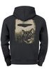 Hoodie Backprint Herren UFO Katze Alien Rückenaufdruck Motiv Kapuzen-Pullover Männer Fashion Streetstyle Neverless®preview