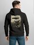Hoodie Backprint Herren UFO Katze Alien Rückenaufdruck Motiv Kapuzen-Pullover Männer Fashion Streetstyle Neverless®preview