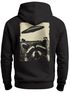 Hoodie Backprint Herren UFO Waschbärr Alien Print Rückenaufdruck Kapuzen-Pullover Männer Fashion Streetstyle Neverless®preview