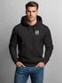 Hoodie Backprint Herren UFO Waschbärr Alien Print Rückenaufdruck Kapuzen-Pullover Männer Fashion Streetstyle Neverless®preview