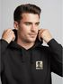 Hoodie Backprint Herren UFO Waschbärr Alien Print Rückenaufdruck Kapuzen-Pullover Männer Fashion Streetstyle Neverless®preview