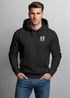Hoodie Backprint Herren UFO Waschbärr Alien Print Rückenaufdruck Kapuzen-Pullover Männer Fashion Streetstyle Neverless®preview