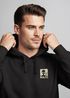 Hoodie Backprint Herren UFO Waschbärr Alien Print Rückenaufdruck Kapuzen-Pullover Männer Fashion Streetstyle Neverless®preview