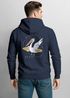 Hoodie Backprint Pelikan Print Surfer Surfboard Rückenaufdruck Kapuzen-Pullover Männer Fashion Streetstyle Neverless®preview