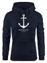 Hoodie Damen Anker Nautical Sailor Segeln Kapuzen-Pullover für Frauen Neverless®preview
