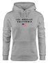 Hoodie Damen Bedruckt Schriftzug California Los Angeles USA Amerika Flagge Kapuzen-Pullover Fashion Streetstyle Neverless®preview