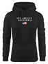 Hoodie Damen Bedruckt Schriftzug California Los Angeles USA Amerika Flagge Kapuzen-Pullover Fashion Streetstyle Neverless®preview