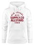 Hoodie Damen Bedruckt Schriftzug Oldschool NYC New York City Allstars Kapuzen-Pullover Fashion Streetstyle Neverless®preview