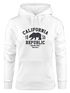 Hoodie Damen California Republic Aufdruck Print Kalifornien Golden State Grizzly Bär Bear Kapuzen-Pullover Neverless®preview