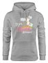 Hoodie Damen Einhorn auf Fahrad Mir reichts ich geh mein Einhorn streicheln Spruch Moonworks®preview