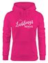 Hoodie Damen Lieblingsmensch Geschenk Freundschaft Partner Freundin Moonworks®preview