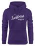 Hoodie Damen Lieblingsmensch Geschenk Freundschaft Partner Freundin Moonworks®preview