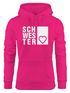 Hoodie Damen Schwesterherz Geschenk Schwester Kapuzenpullover Hoody Moonworks®preview