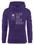 Hoodie Damen Sleep eat Sleep Repeat Faultier Sweatshirt Kapuze Hoody  Moonworks®preview