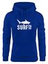 Hoodie Damen Surf Co Hai Shark Sweatshirt Kapuze Kapuzenpullover Moonworks®preview