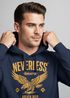 Hoodie Herren Adler Eagle Print Retro Aufdruck Vintage Design Kapuzen-Pullover Männer Fashion Streetstyle Neverless®preview