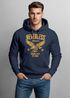 Hoodie Herren Adler Eagle Print Retro Aufdruck Vintage Design Kapuzen-Pullover Männer Fashion Streetstyle Neverless®preview