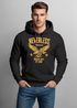 Hoodie Herren Adler Eagle Print Retro Aufdruck Vintage Design Kapuzen-Pullover Männer Fashion Streetstyle Neverless®preview