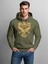 Hoodie Herren Adler Eagle Print Retro Aufdruck Vintage Design Kapuzen-Pullover Männer Fashion Streetstyle Neverless®preview