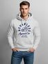 Hoodie Herren Adler Print Aufdruck Eagle Motiv Schrift Kapuzen-Pullover Männer Fashion Streetstyle Neverless®preview