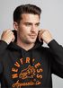 Hoodie Herren Adler Print Aufdruck Eagle Motiv Schrift Kapuzen-Pullover Männer Fashion Streetstyle Neverless®preview