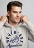 Hoodie Herren Adler Print Aufdruck Eagle Motiv Schrift Kapuzen-Pullover Männer Fashion Streetstyle Neverless®preview