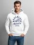 Hoodie Herren Adler Print Aufdruck Eagle Motiv Schrift Kapuzen-Pullover Männer Fashion Streetstyle Neverless®preview