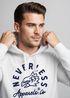 Hoodie Herren Adler Print Aufdruck Eagle Motiv Schrift Kapuzen-Pullover Männer Fashion Streetstyle Neverless®preview