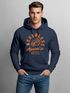 Hoodie Herren Adler Print Aufdruck Eagle Motiv Schrift Kapuzen-Pullover Männer Fashion Streetstyle Neverless®preview