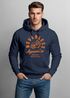 Hoodie Herren Adler Print Aufdruck Eagle Motiv Schrift Kapuzen-Pullover Männer Fashion Streetstyle Neverless®preview