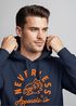 Hoodie Herren Adler Print Aufdruck Eagle Motiv Schrift Kapuzen-Pullover Männer Fashion Streetstyle Neverless®preview