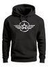 Hoodie Herren Airforce Symbol Stern Army Military Aufdruck Emblem Kapuzen-Pullover Männer Fashion Streetstyle Neverless®preview