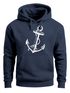Hoodie Herren Anker Anchor Sweatshirt mit Kapuze Kapuzenpullover Moonworks®preview
