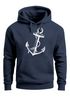 Hoodie Herren Anker Anchor Sweatshirt mit Kapuze Kapuzenpullover Moonworks®preview