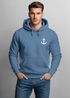 Hoodie Herren Anker Badge Kapuzen-Pullover Männer Neverless®preview