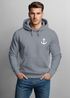 Hoodie Herren Anker Badge Kapuzen-Pullover Männer Neverless®preview